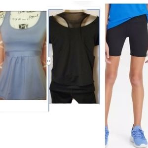 🏅Womens NWOT Avia Crop Top,  Dolfin Bike Shorts & Zella Top🎋
